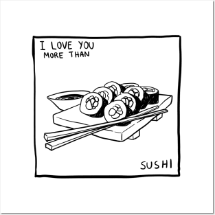 sushi Posters and Art